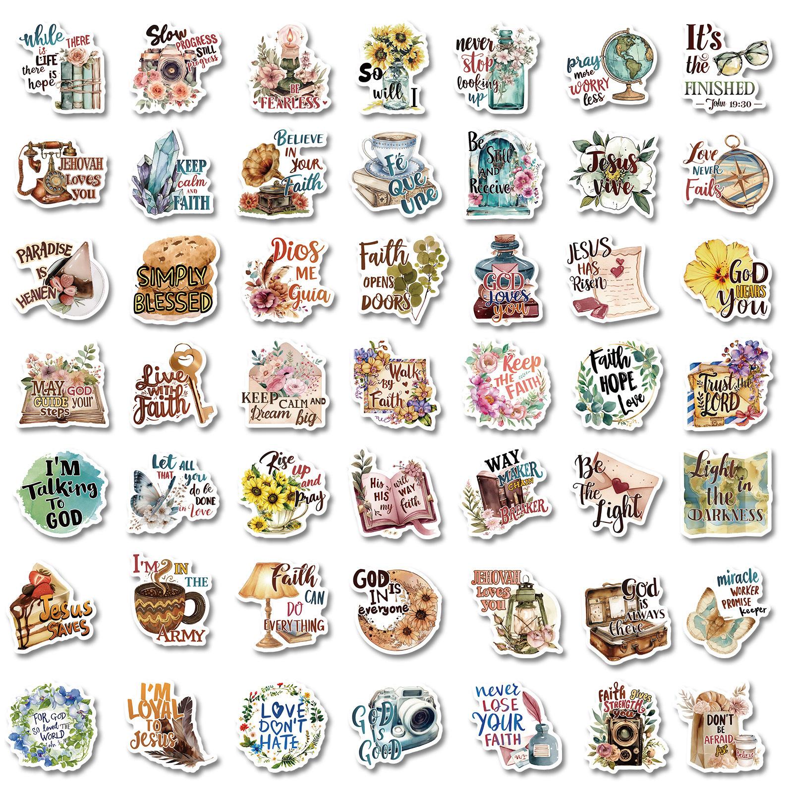 

150 Jesus Phrase Bible Fresh Graffiti Stickers DIY Suitcase Car Stickers