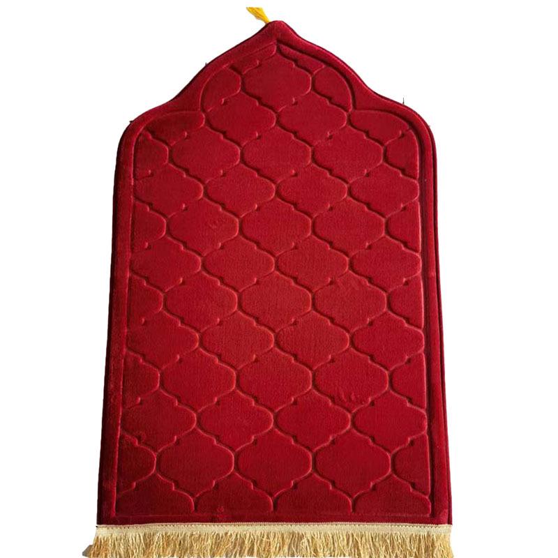 Cross-border Flannel Floor Mat: Irregular Shape, Thick Cushion, Living Room Prayer Carpet