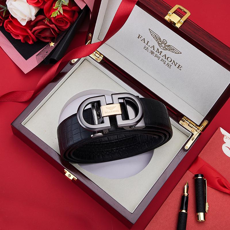 

Чоловічий ремінь Armani з автоматичною пряжкою з коров ячої шкіри - Повсякденна мода для молодих і чоловіків середнього віку 115 cm