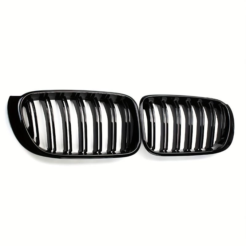 1 Pair Front Bumper Racing Grille for BMW X3 X4 F25 F26 2014-2017 Car Double Line Sport Grill Glossy Black Cover