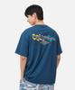 COLUMBIA [Grafflex X Columbia] Creek To Point Graphic Tee - Blue Steel