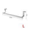 1PC S/L Towel Rack Over Door Stainless Steel Towel Bar Storage Organizer Bathroom Kitchen Cabinet Door Hanging Towel Rack