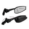 1Pair Universial Motorcycle Mirror Scooter E-Bike Rearview Mirrors Electromobile Back Side  Mirror With Anti-glare Glass Lens