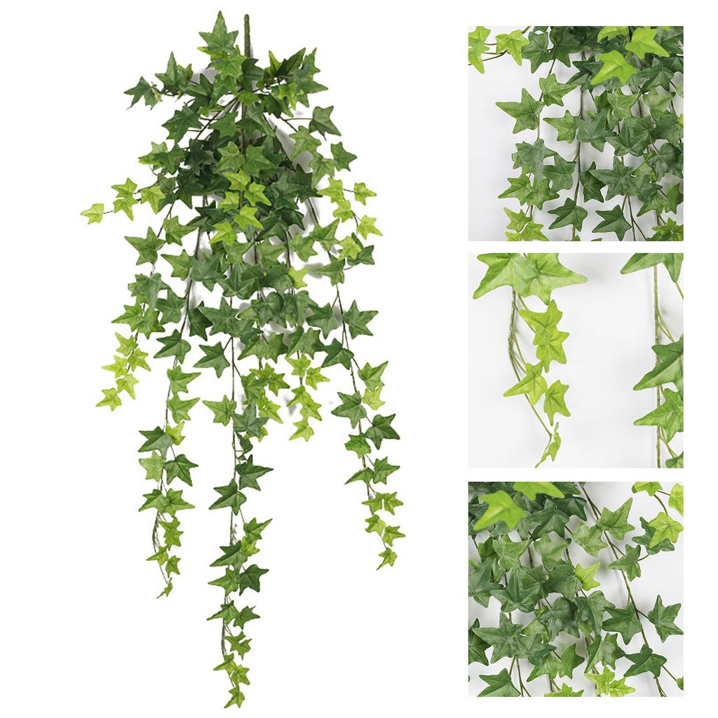Künstliche Süßkartoffel-Efeu-Ranke 97 cm Länge Künstliche Hängepflanze Wandbehang Blätter Lichtbeständig für Innendekoration