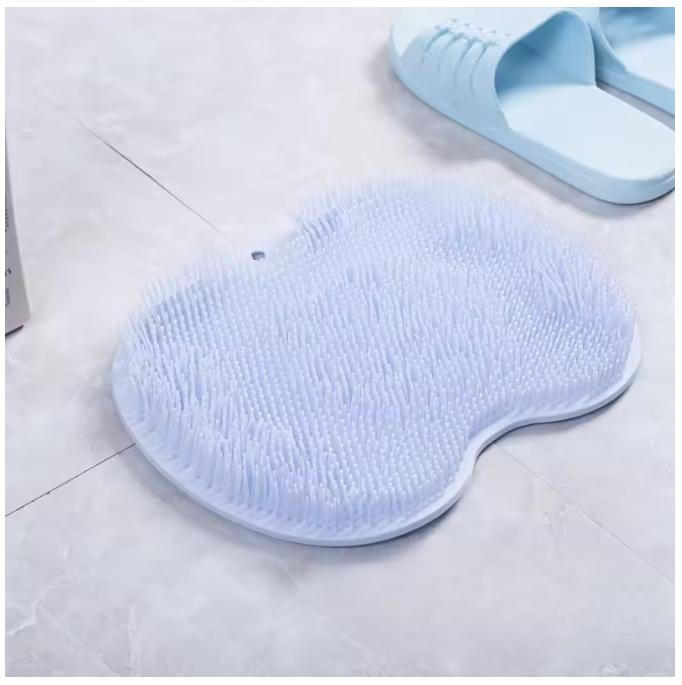 1PC Bathroom Shower Foot Massage Mat with Non-slip Suction Cup Wall-mounted Back Scrub Massage Bathroom Essential Refreshing