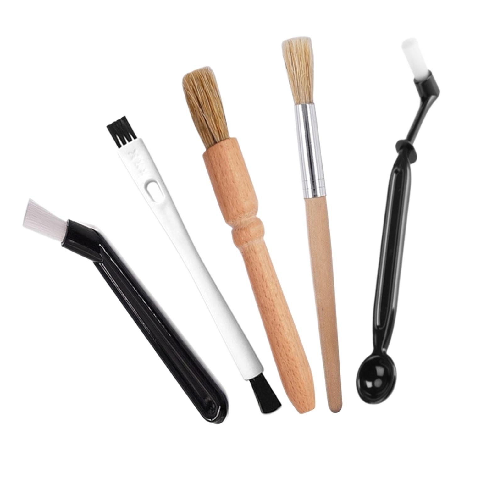 

Coffee Machine Cleaning Brush Set Grinder Cleaning Brush Wooden Handle Group Head Brush Espresso Machine Cleaning Tools Kit for Maintenance One Size