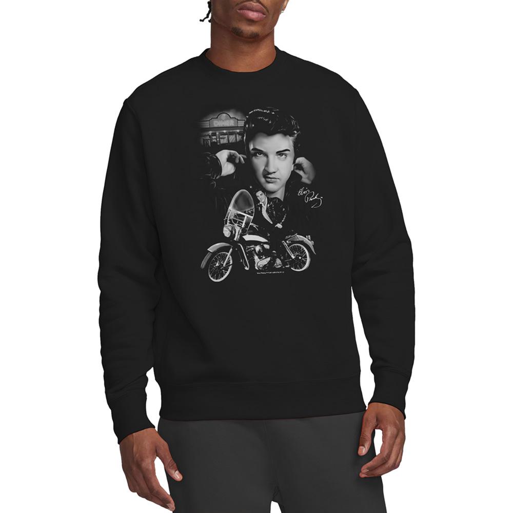 Elvis Presley Unisex Adult The King Rides Again Sweatshirt