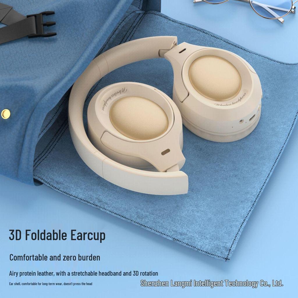 Cross-Border Hot-Selling Noise-Cancelling Over-Ear Bluetooth Stereo Headphones