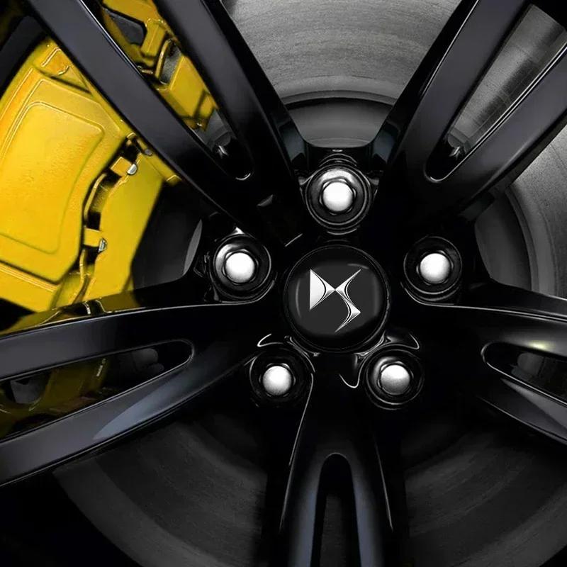 4pcs 56mm Car Logo Wheel Center Hub Decal Sticker for Citroen DS SPIRIT DS4 DS7 C1 C2 C3 C4 C5 Berlingo Jumpy Picasso Auto Parts