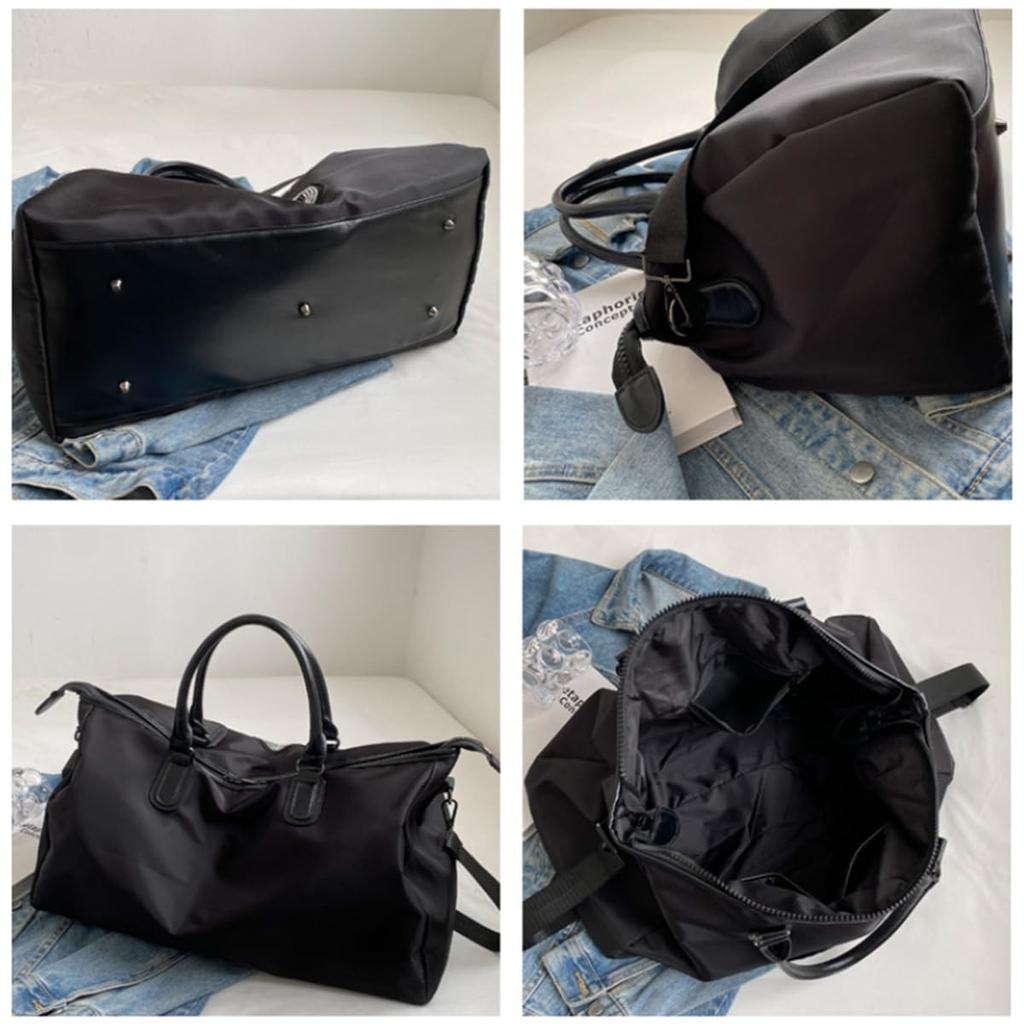 Boston Bag Shoulder Bag Large Capacity Travel Bag Gym Bag Waterproof Travel Handbag Outdoor Smile Boston Women's