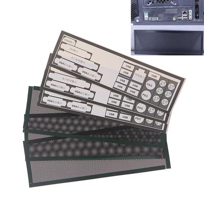 3Pcs PVC Filtro de Poeira Universal DIY Escudo Placa Traseira Para Chassi de Computador E/S