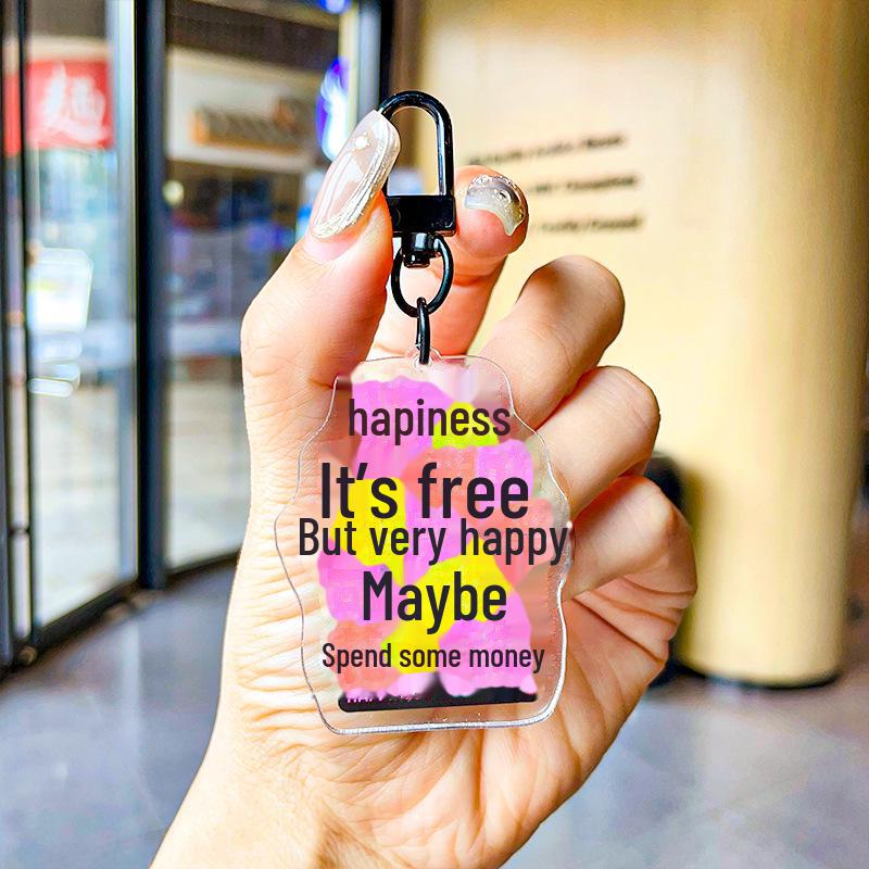 Bad Mood Relief Acrylic Keychain Ornaments: Personalized Gifts for Working People
