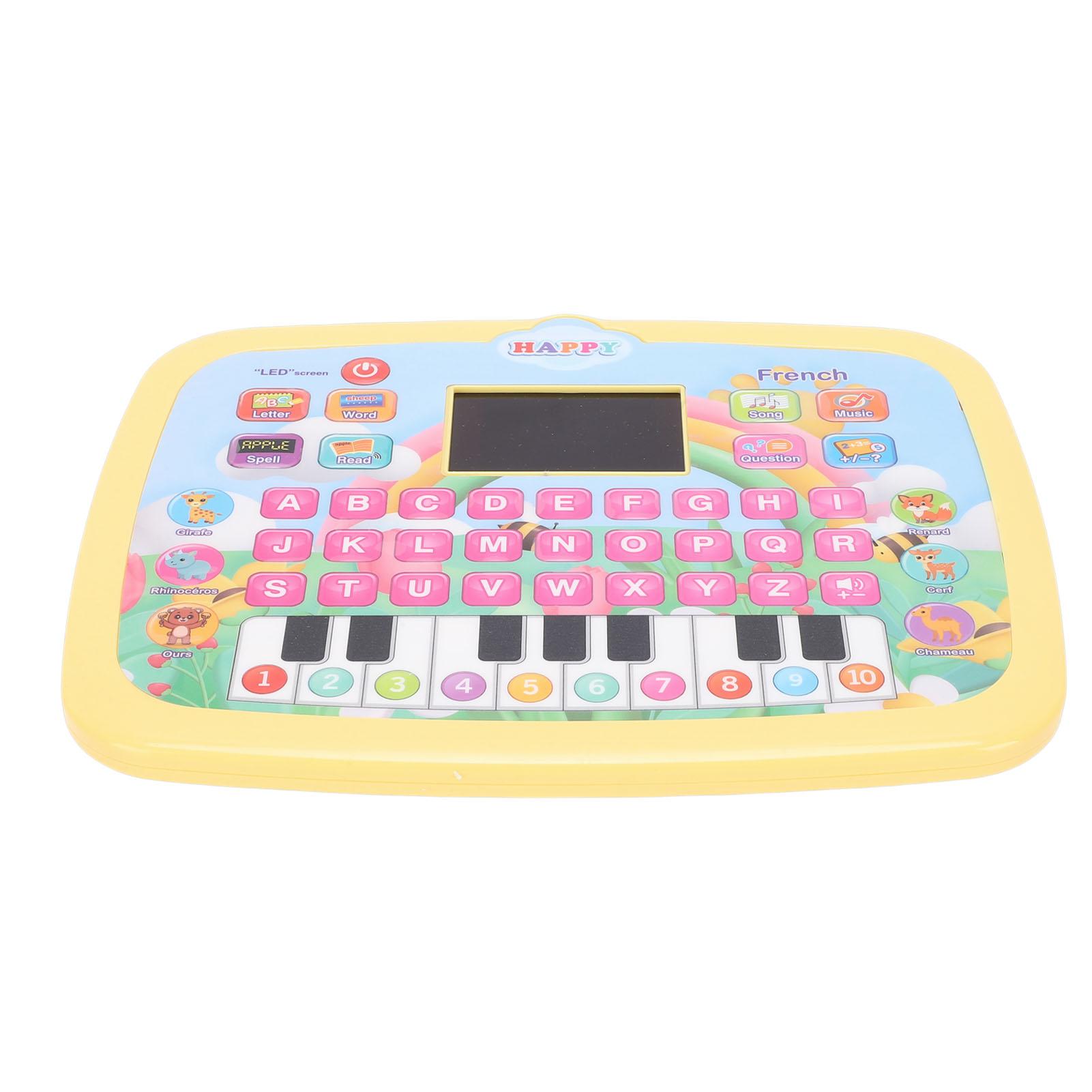 Kids Learning Tablet LED Screen Educational Alphabet Numbers Story Reading Learning Tablet Toy