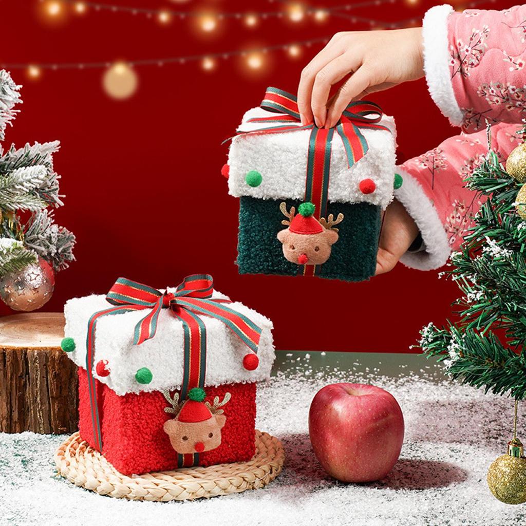 Christmas Creative Apples Gift Box Christmas Cookie Boxes Festive Snack Container Candy Christmas Eve Gift Decoration