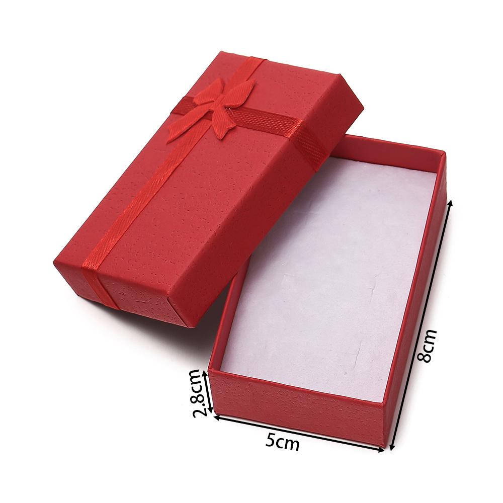 1pc High Quality Paper Ring Necklace Square Box Jewelry Necklace Earrings Rectangular Package Gift Box