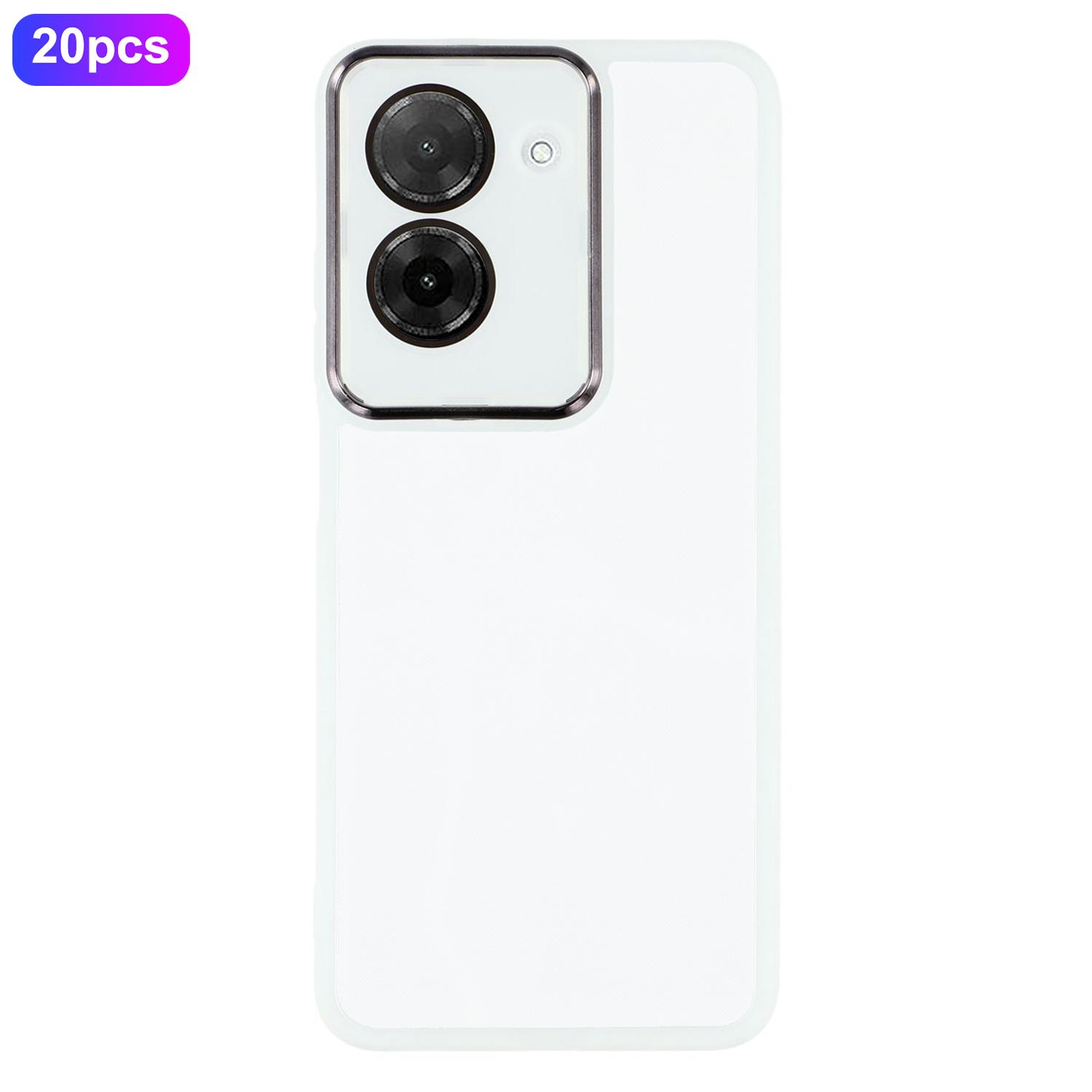 

Bulk Purchasing 20Pcs For Xiaomi Redmi A5 4G (171.7mm) Case Electroplated Camera Frame TPU Phone Cover Precise Cutouts Transparent White