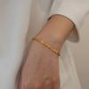 Stainless Steel Sparkling Chain Bracelet Women, Adjustable Fashion Jewelry Wedding Party