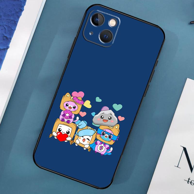 Милый чехол Lankybox для iPhone 15 14 13 12 11 Pro Max XS X XR SE 2020 2022 7 8 Plus 12 13 Mini Чехол-накладка iPhone 15