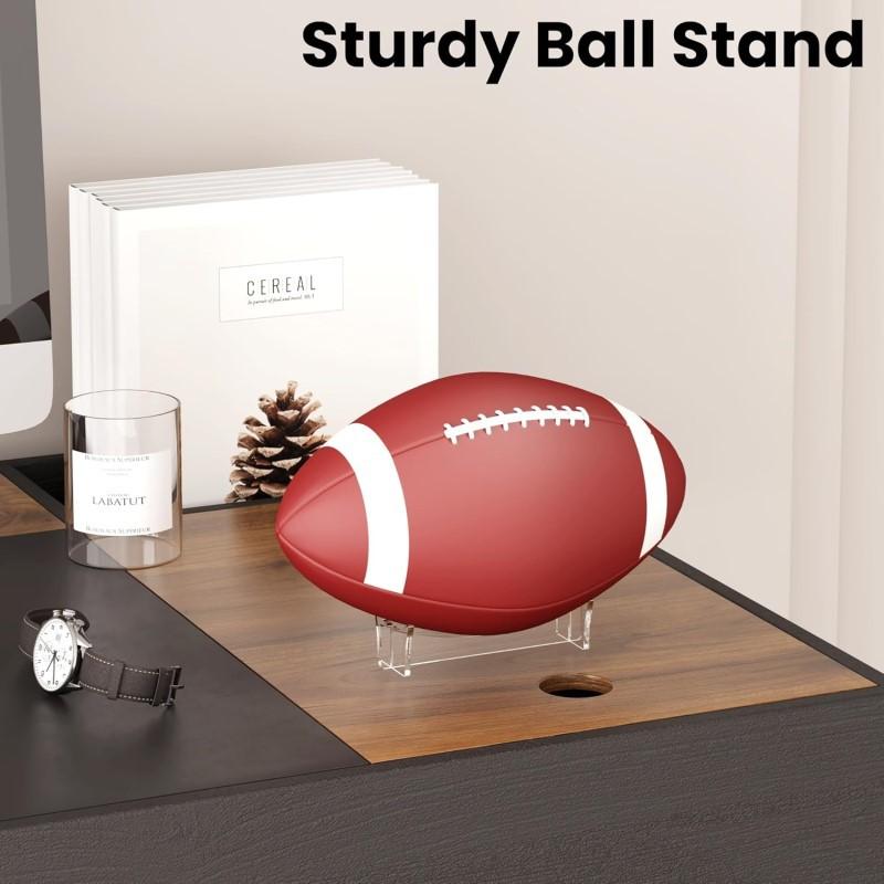 1/2Pcs Acrylic Ball Display Stands Rugby Football Basketball Volleyball Soccer Storage Holder Desktop Souvenir Collection Holder