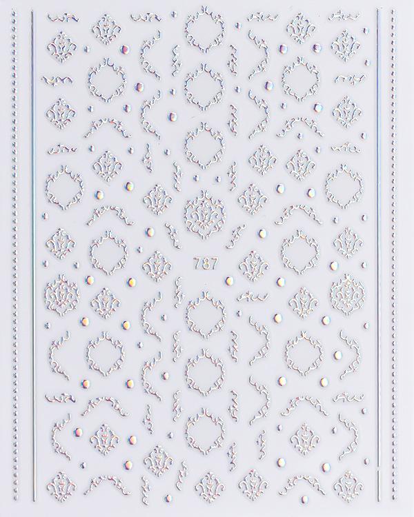 Aurora Style Silver Nail Stickers - Hot-Selling Nail Decals in Stock