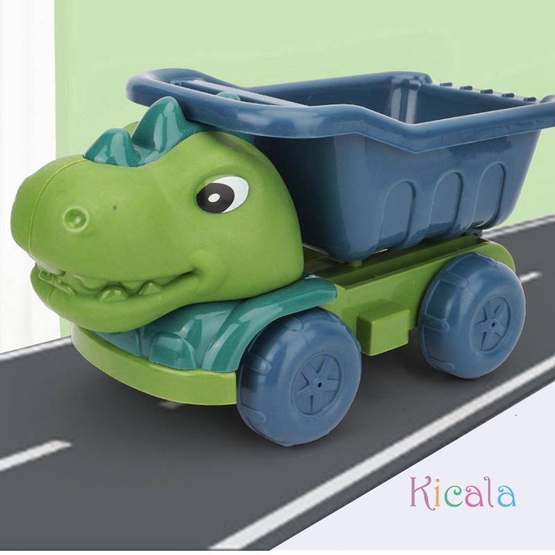 Dinosaurier Strandspielzeug Sandkasten Set Outdoor Strand Sand Schaufelspielzeug Dinosaurier Kipper mit Schaufel Rechen Gießkanne und Sandförmchen
