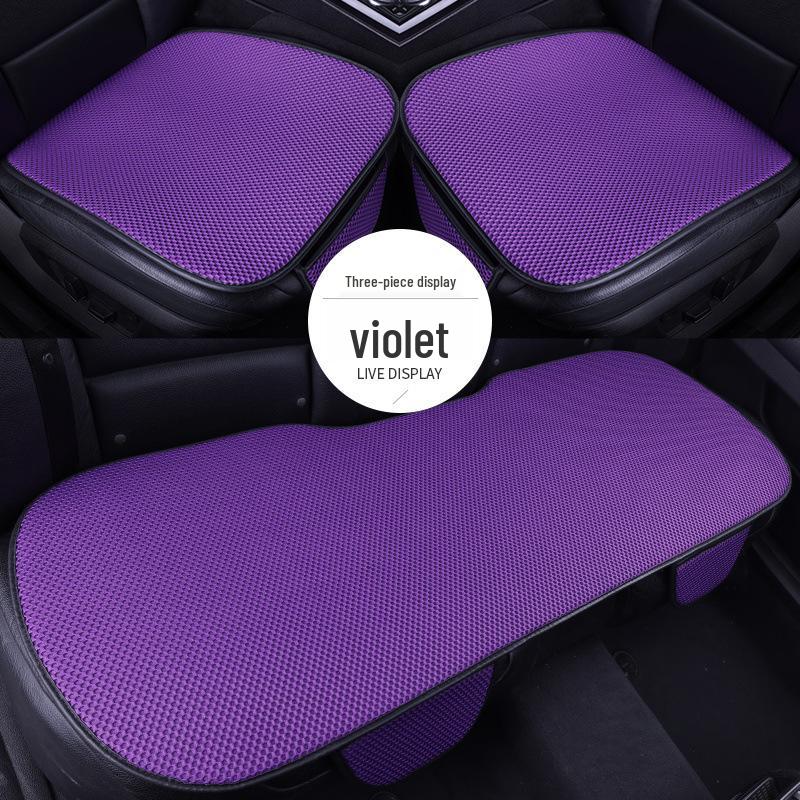 Ice Silk Summer Car Seat Cushion Set - Non-slip, Breathable, Universal for All Seasons