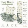 Dog Dress Spring Summer Sun Protection Breathable Adjustable Comfortable Dress Small Medium Dogs Outing Clothing