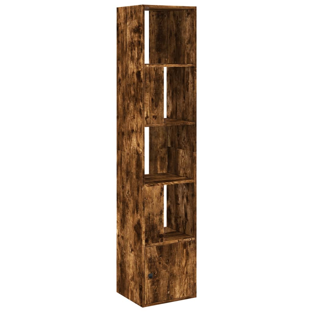 Bookshelf Smoked Oak 40x36x189 cm Engineered Wood