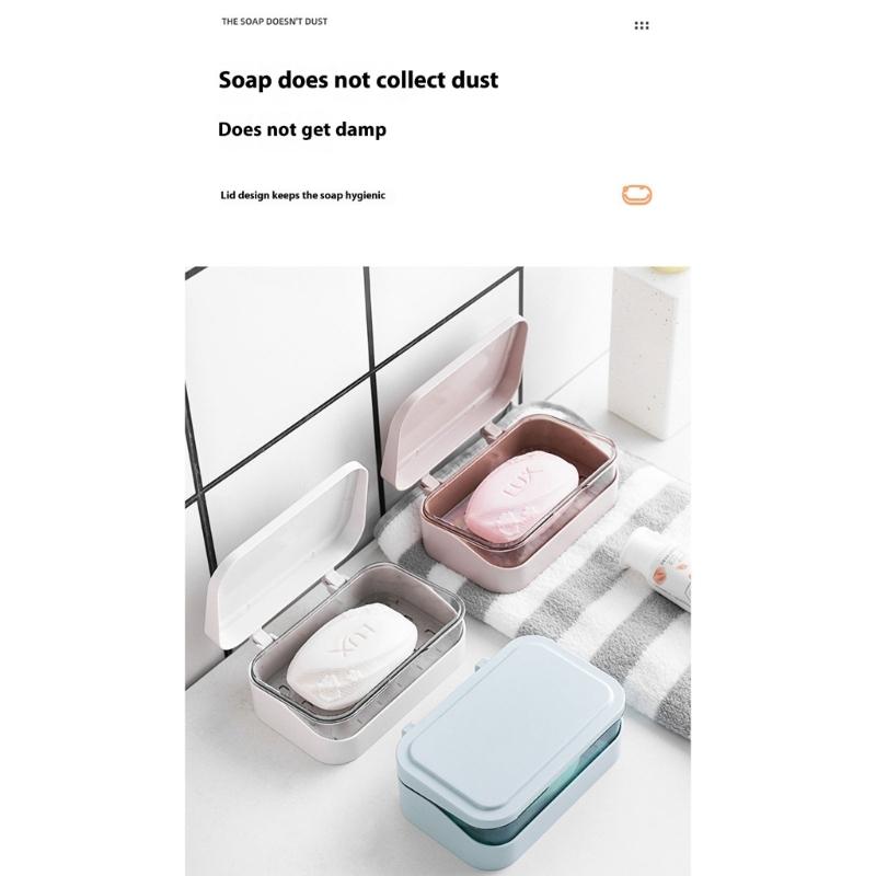 Kompakter, versiegelter Seifenbehälter für Fitnessstudio-Besucher, wasserdichte Kunststoff-Aufbewahrungsbox mit Belüftungslöchern