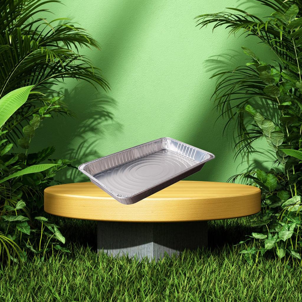 Aluminum Frying Pan With Lid, Disposable Foil Frying Pan 10 Pieces