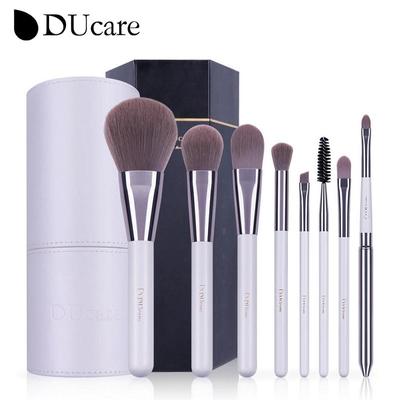 Set de 8 brochas de maquillaje colorete sombra de ojos corrector labial cosméticos maquillaje para principiantes polvo base herramientas de belleza con soporte
