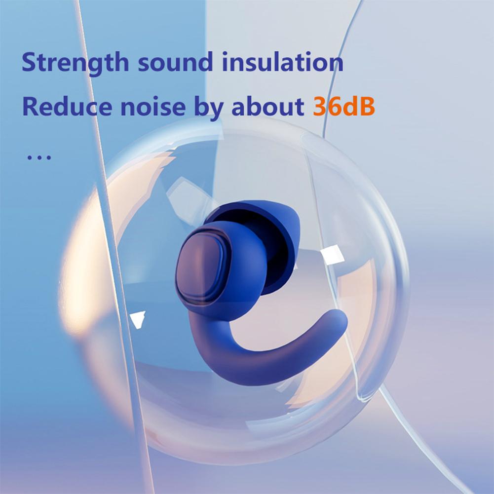 Silicone Sound Insulation Earplugs Soft Noise Reduction Earplug Washable Waterproof Swimming Plugs Anti Snore Sleeping Earplugs