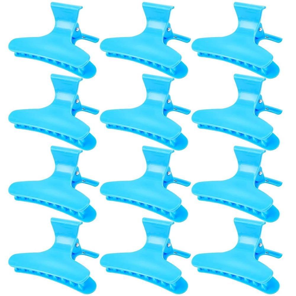 12Pcs Hairpins Hair Section Clamps Claw Clamps Claw Hair Clips New Butterfly Hair Clips Salon Use