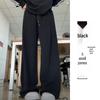 Women's 2024 Winter Fleece-Lined American Style Sweatpants - Slimming Loose Fit, Straight & Wide Leg Joggers