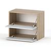 SHOE CABINET SONOMA OAK WHITE 60 CM