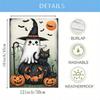 1pc Halloween Cute Lovely Cat Ghost Pumpkin Digital Print Suitable for Halloween Yard Outside Decoration No Flag Pole 12X18Inch