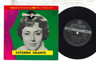 7inch Record CATERINA VALENTE  Passion Flower  Vacance D Amour OH108 LONDON 1974 Japan Rock Used