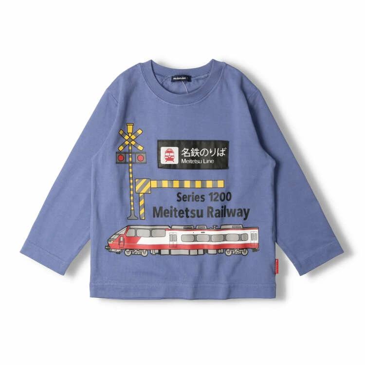 [Children's Clothing] Moujonjon (Moojeongjeong) Meitetsu Railway Crossing Machine Print T-Shirt 100cm-130cm F50805