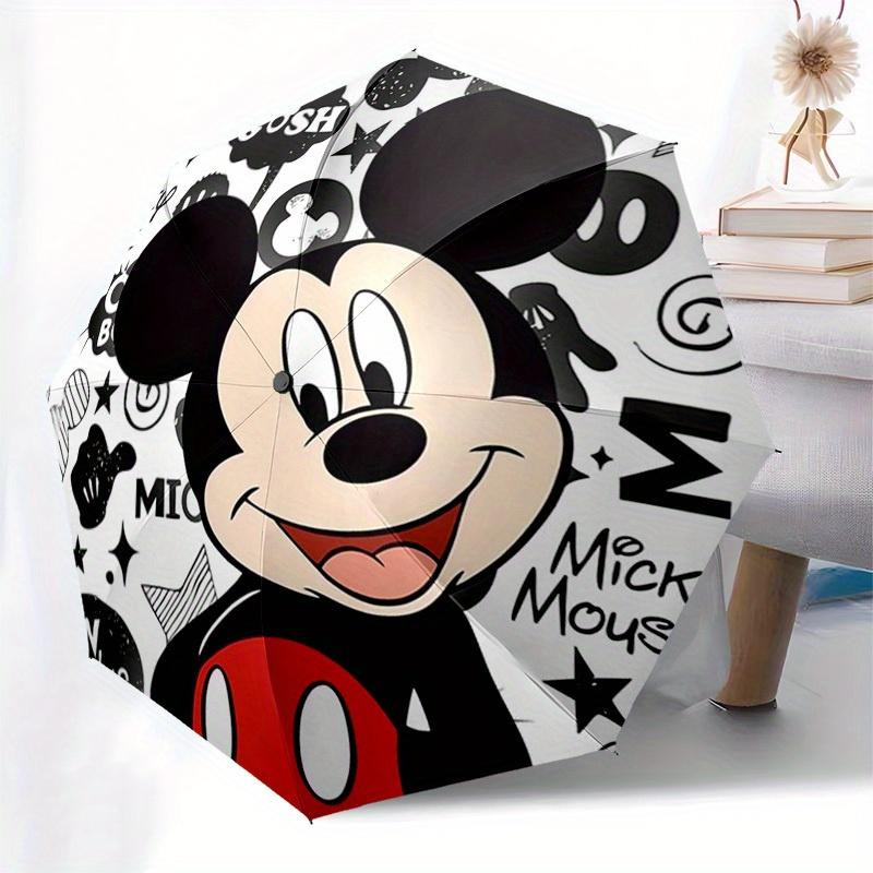 Mickey Mouse Pattern Automatic Open/close Umbrella - Windproof, Portable Folding Umbrella for Women/Man-0721281