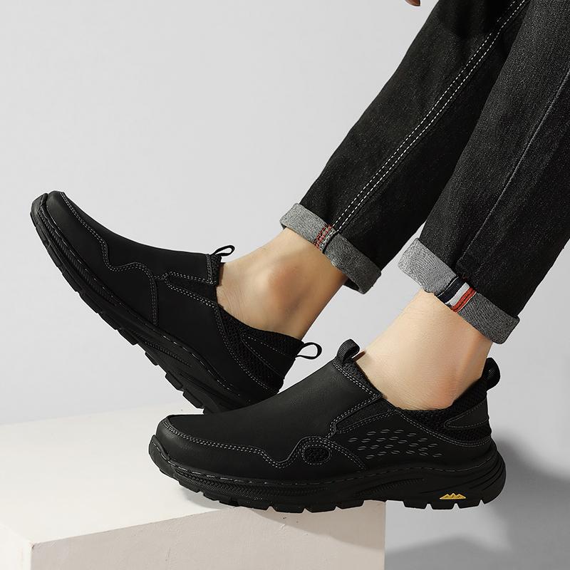 Handmade Genuine Leather Men's Casual Shoes Comfortable And Breathable Moccasins Men Business Flats Shoes