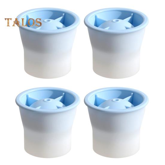 

4 шт. сферическая форма для льда с крышками, легкосъемные круглые формы для льда, медленно тающие кубики льда для коктейлей из бурбона и виски синий