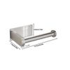 Hanging Toilet Paper Holder Bathroom Towel Rack Stand Stainless Steel Kitchen Paper Holder Self-Adhesive Practical Roll Holder