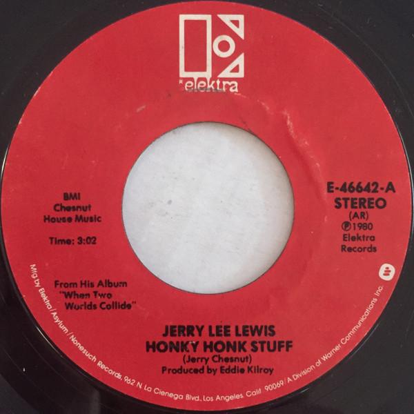 

7inch Record JERRY LEE LEWIS - Honky Honk Stuff E46642 Elektra 1980 US Folk Used