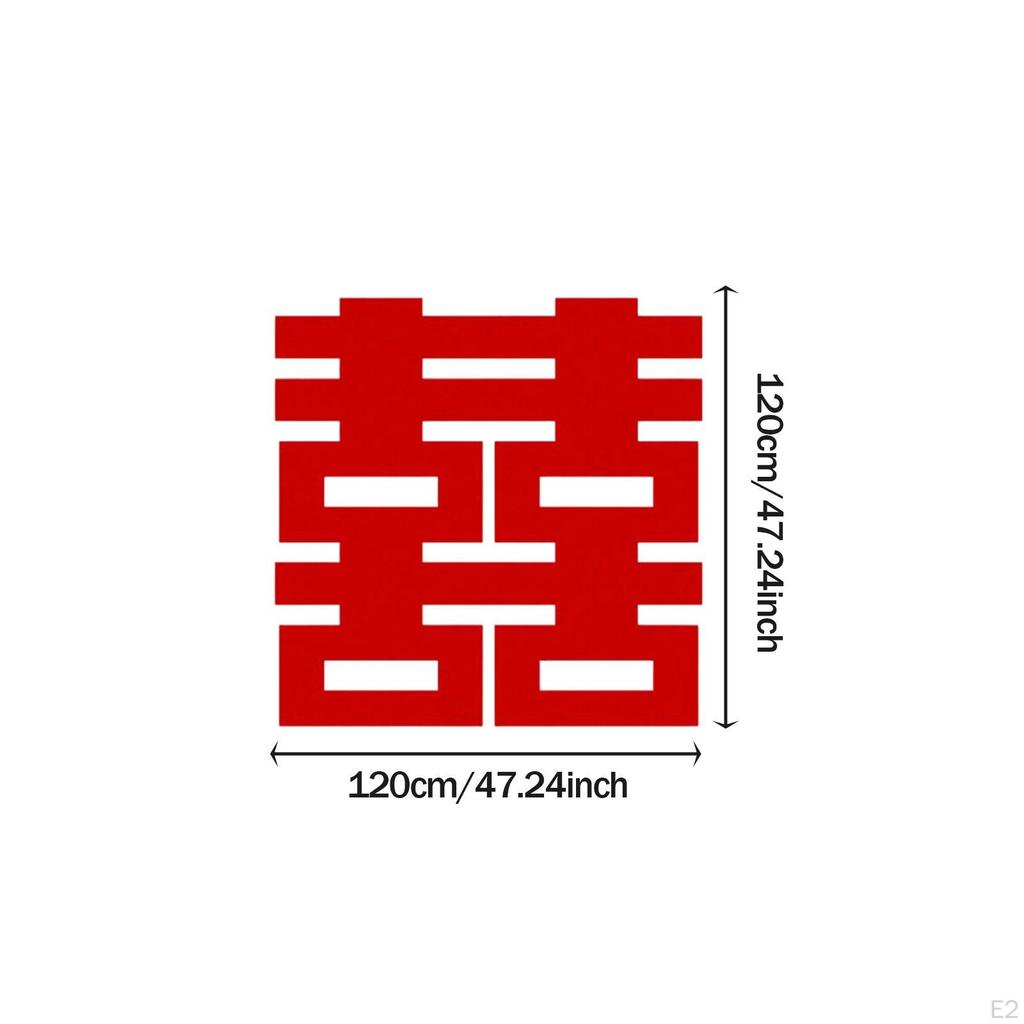 Stickers for Doors Chinese Wedding Decoration Paper Ornament Photo Requisite