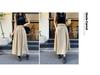 Yamamoto High-Waisted Pleated Long Skirt - Slimming, Solid Color, Versatile Japanese Casual Summer Style