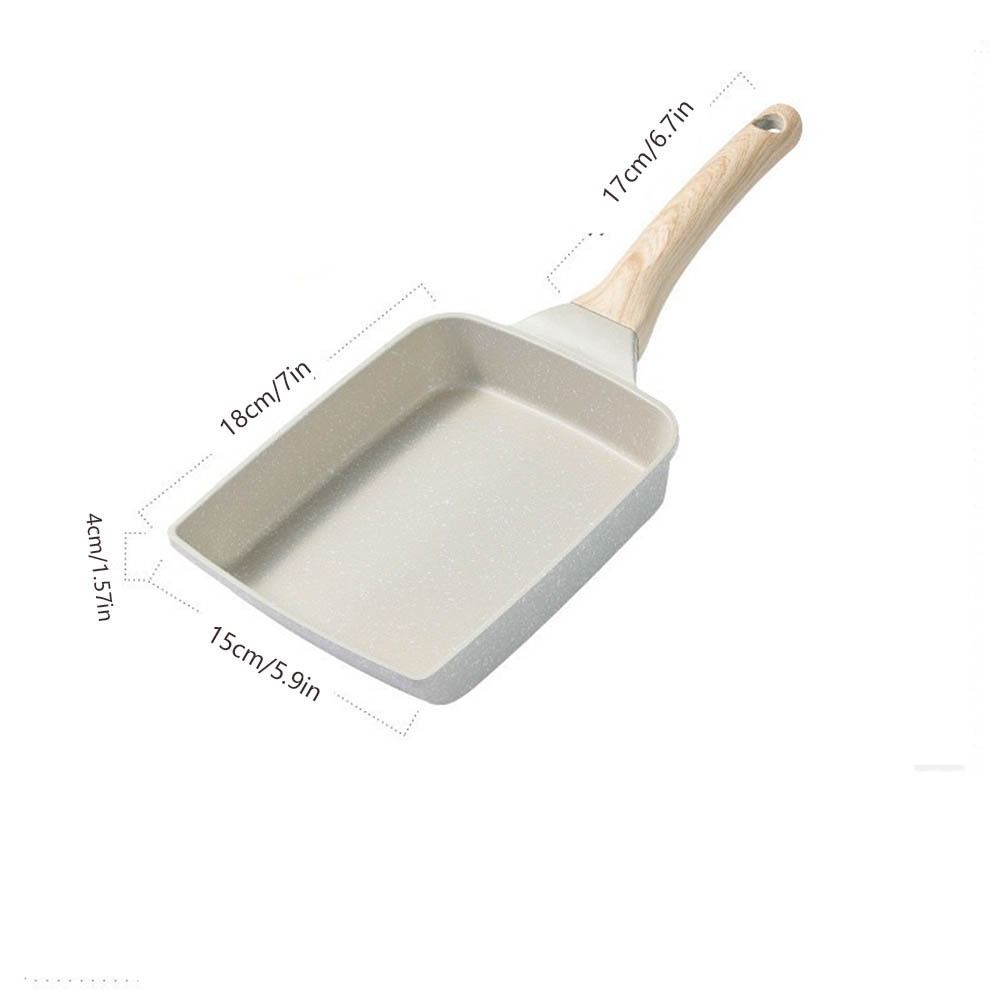 Nonstick Coating Steak Frying Pan Flat Surface Griddle Pan Tamagoyaki Omelette Pan  Home Kitchen