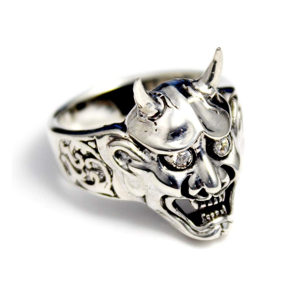 

[World Accessories Carmelo] Oriental Vibrations Hannya Oni Mask Sterling Silver 925 Ring (7)
