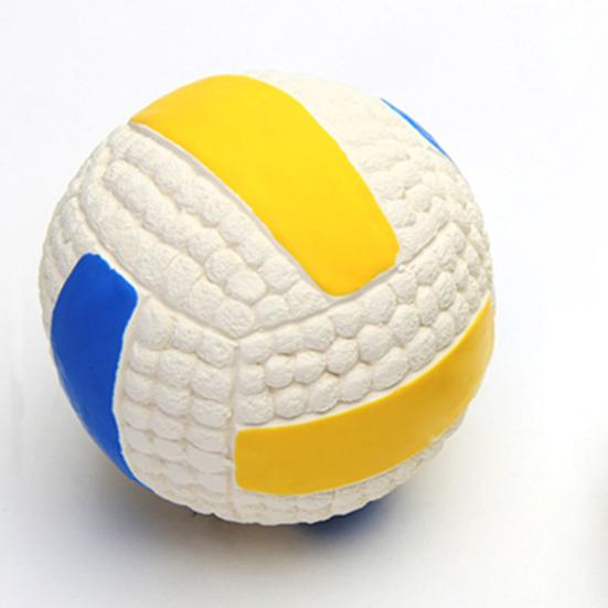 Puppy Teething Sound Ball Interactive Dog Toy Latex Rugby Series Boredom Relief Teeth Cleaning Indoor Outdoor Play Dog Toy Pet Supplies