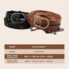 Thin Medieval DIY Faux Leather Belt Metal Pin Buckle Chain Belt Viking Waist Belts  Jeans Matching