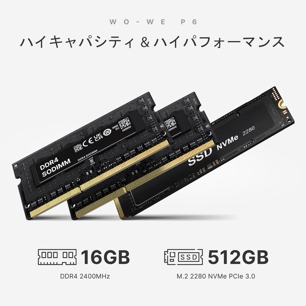 P6 Mini AMD Ryzen 5 3550H To 16GB DDR4 512GB PCIe Vega 8 4K Triple Dual HDMI WiFi 5 BT Wo-we PC (up 3.7GHz), RAM, SSD, Graphics, Display,